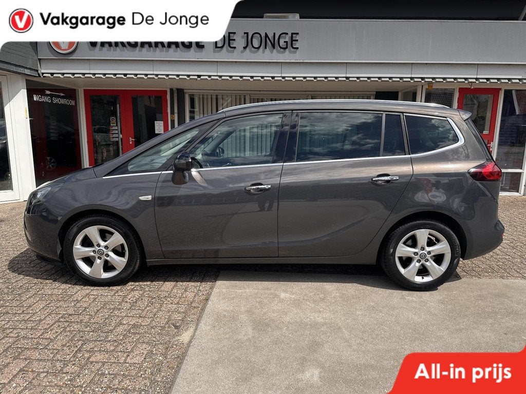 Opel Zafira Tourer 1.4 Cosmo 7p., Auto's, Opel, Euro 5, 15 km/l, Gebruikt, Zwart