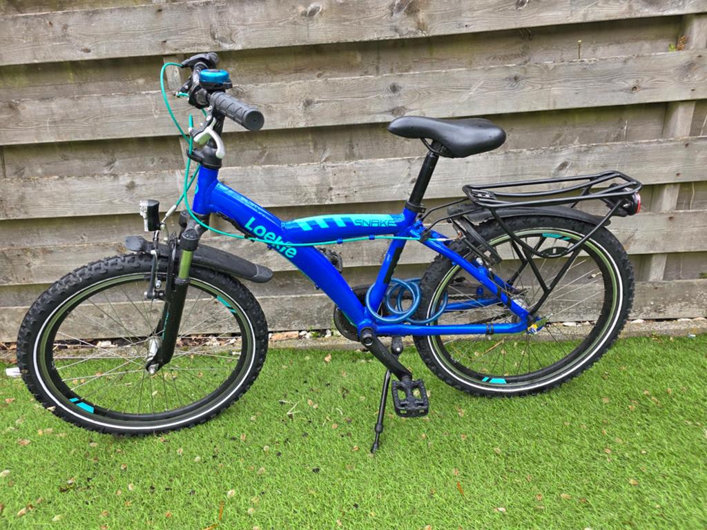 Net kinderfietsje 22inch met 3 versnellingen en handrem, Ophalen, Gebruikt, Minder dan 16 inch