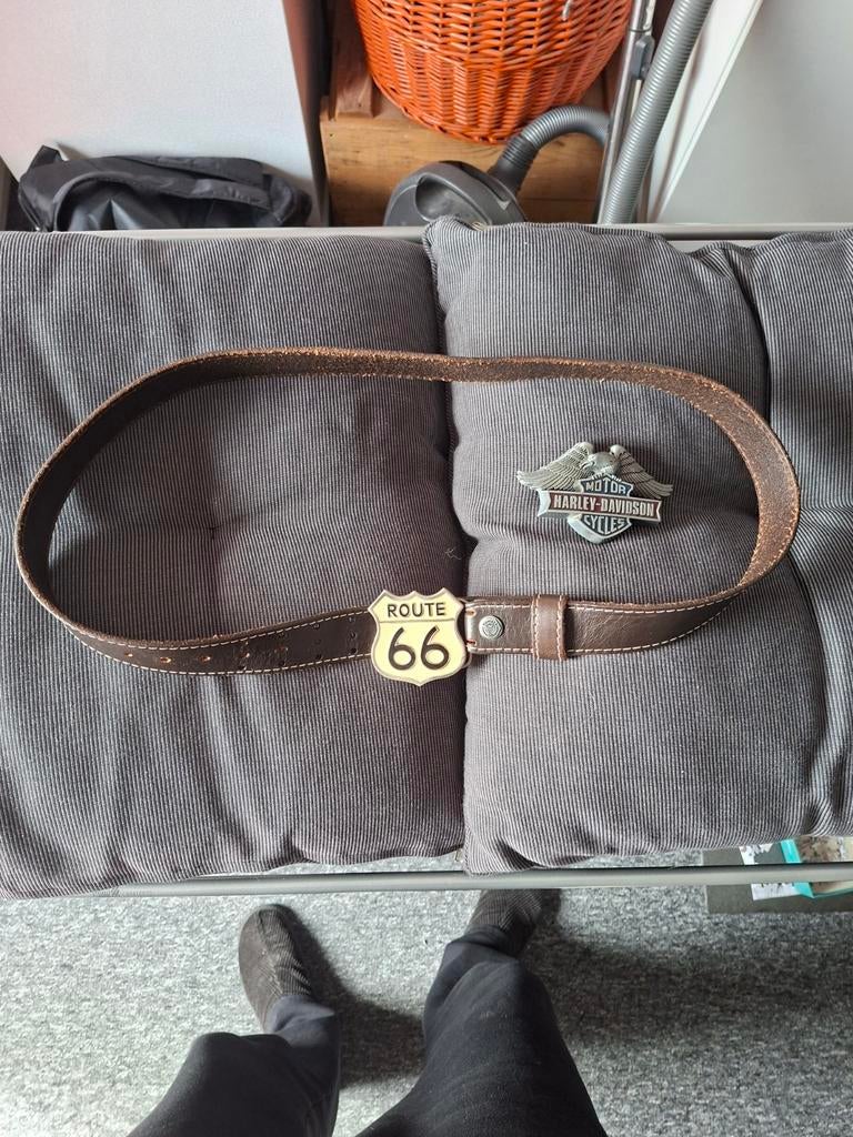 Leren Harley riem., Ophalen of Verzenden