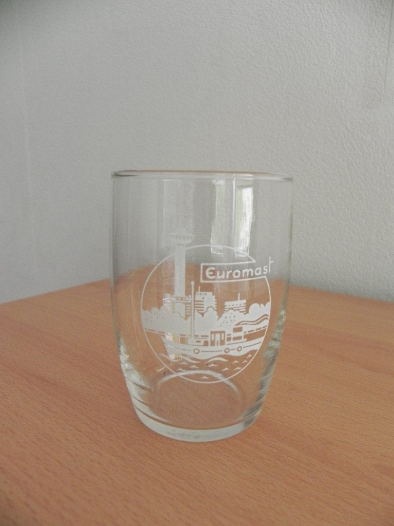 Euromast glaasje vintage, Verzamelen, Ophalen, Zo goed als nieuw, Overige typen