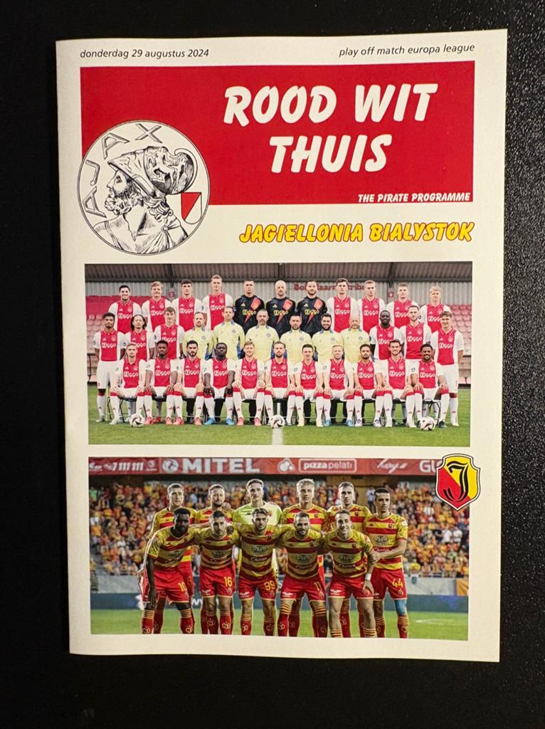 Pirate prog Ajax - Jagiellonia Bialystok 2024/25 pre-EL, Verzamelen, Ophalen of Verzenden