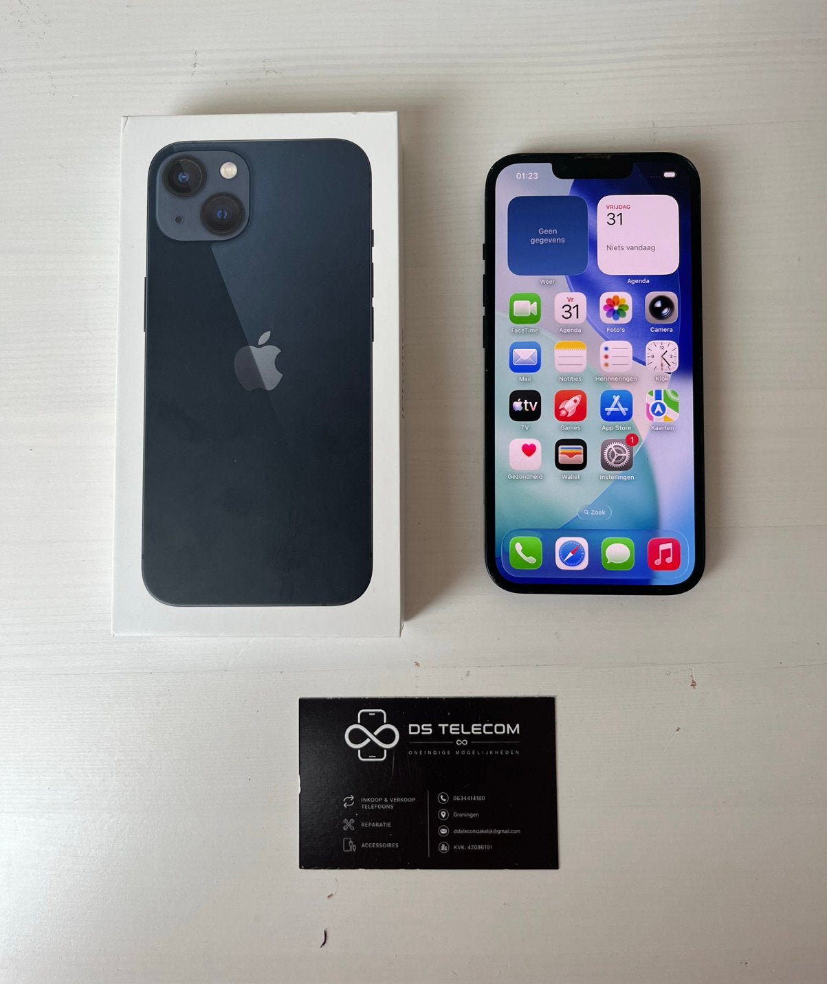 Apple Iphone 13 | Goede staat | Batterij 97% | DS Telecom, 97 %, 128 GB, Blauw, IPhone 13
