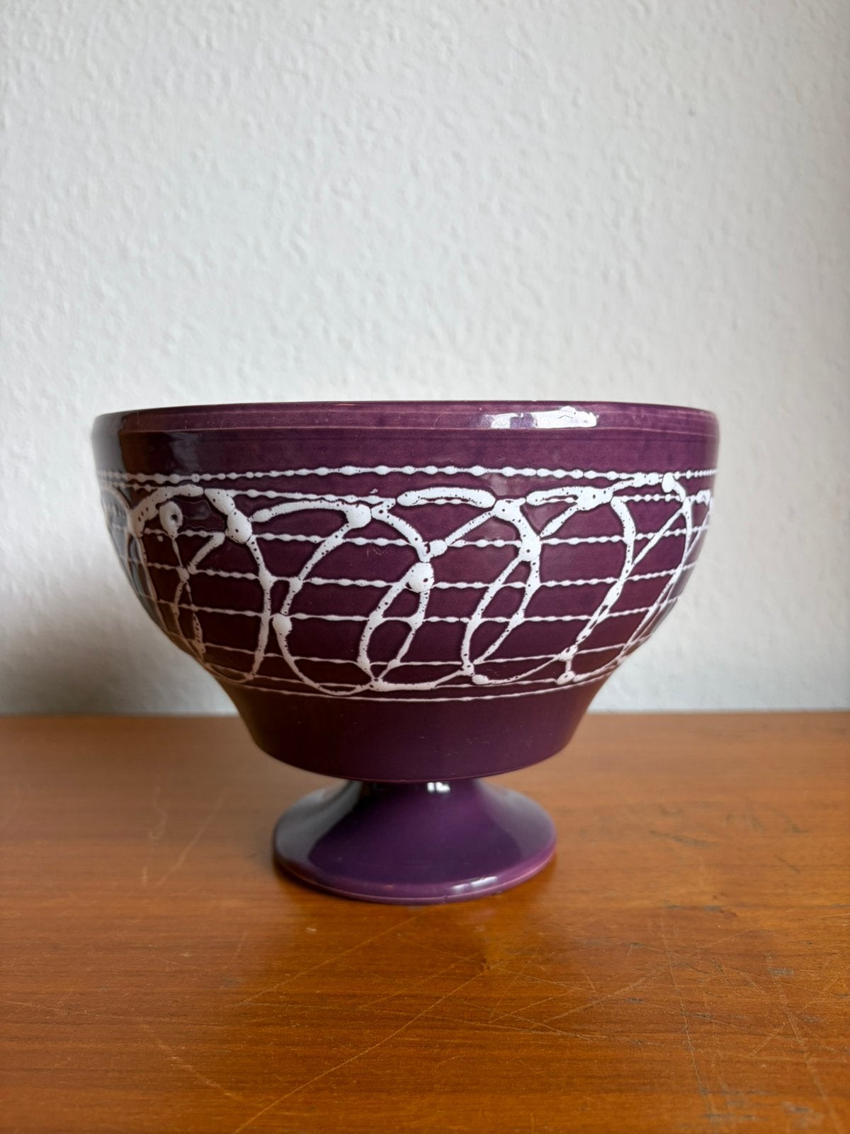 West Germany bloempot, Rond, Ophalen of Verzenden, Zo goed als nieuw, Aardewerk