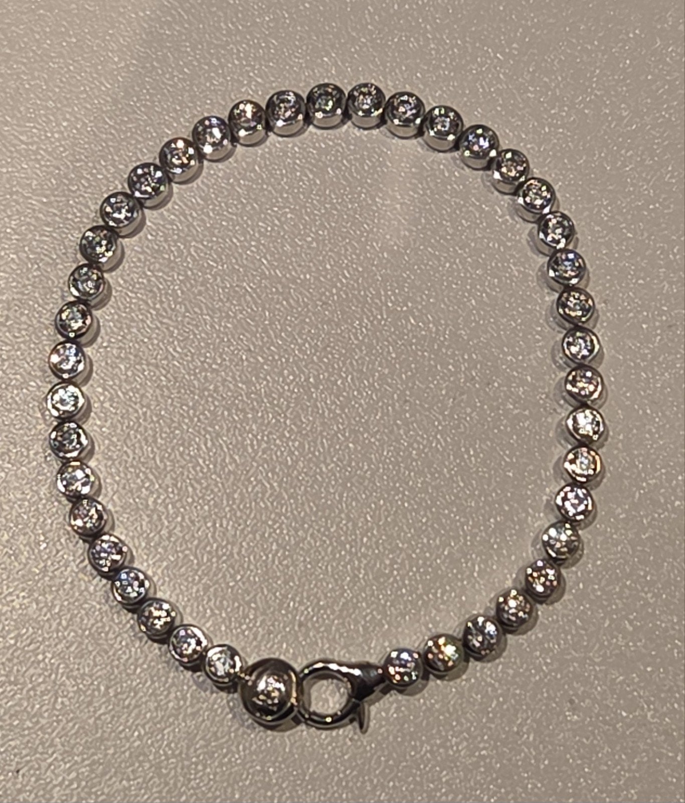 Ti Sento zilveren tennisarmband, Ophalen of Verzenden, Zo goed als nieuw, X, Zilver