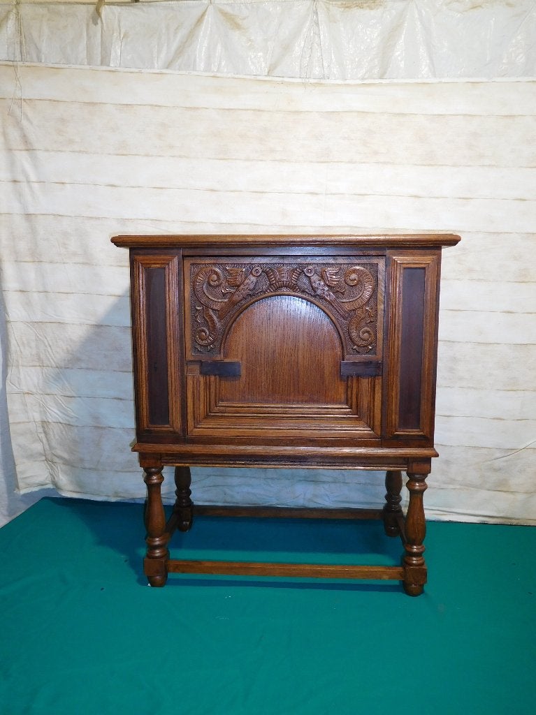 eiken kastje, Huis en Inrichting, Kasten | Ladekasten, Ophalen, 1 of 2 laden, Eikenhout, 50 tot 100 cm