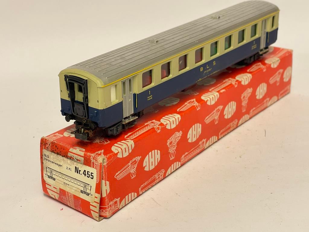 * HAG 455 * VOOR MÄRKLIN, RIJTUIG BLS verlichting en figuren, Wisselstroom, Wagon, Ophalen of Verzenden, Zo goed als nieuw