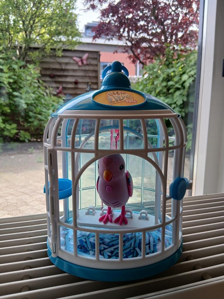 Little Live Pets vogel in kooi - interactief speelgoed, Ophalen, Zo goed als nieuw, Jongen of Meisje