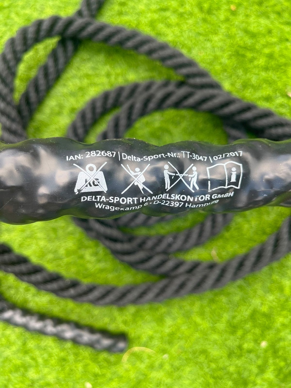 Battle Rope - Fitness Touw voor Krachttraining, Sport en Fitness, Fitnessmaterialen, Gebruikt, Battle rope, Armen, Benen, Borst
