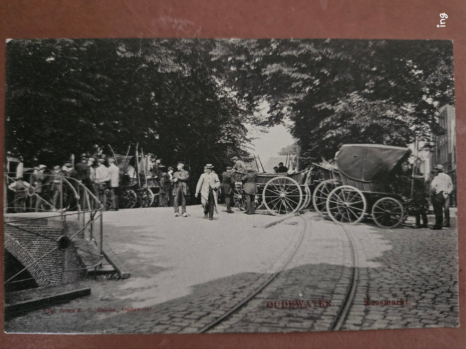 Oudewater Kaasmarkt - Zeldzame Antieke Briefkaart, Verzamelen, Ophalen of Verzenden, Voor 1920, Gelopen, Utrecht