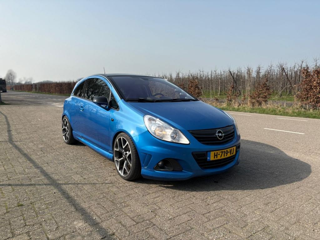 Opel corsa opc 2008 Blauw, Auto's, Opel, Zwart, Blauw, Leder, Handgeschakeld