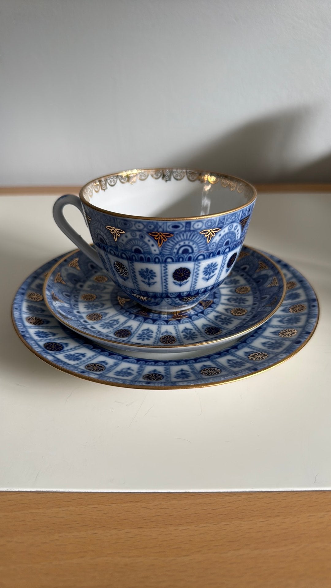 Lomonosov set: Kop, schotel en bordje, Ophalen of Verzenden