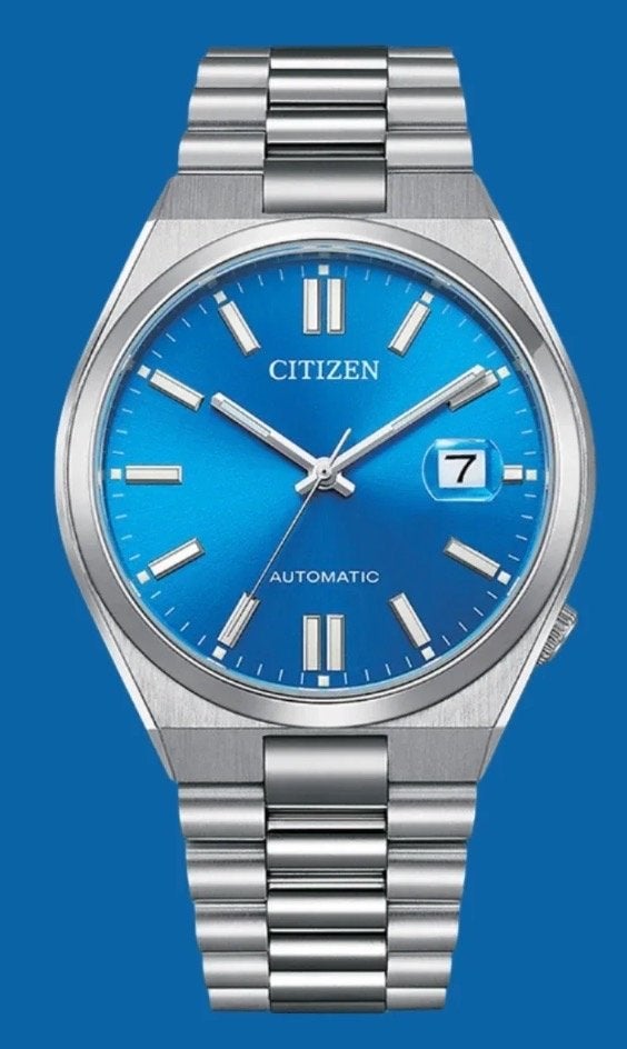 Citizen NJ0158-89L Automatisch Horloge - Blauwe Wijzerplaat, Sieraden, Tassen en Uiterlijk, Horloges | Heren, Staal, Ophalen of Verzenden