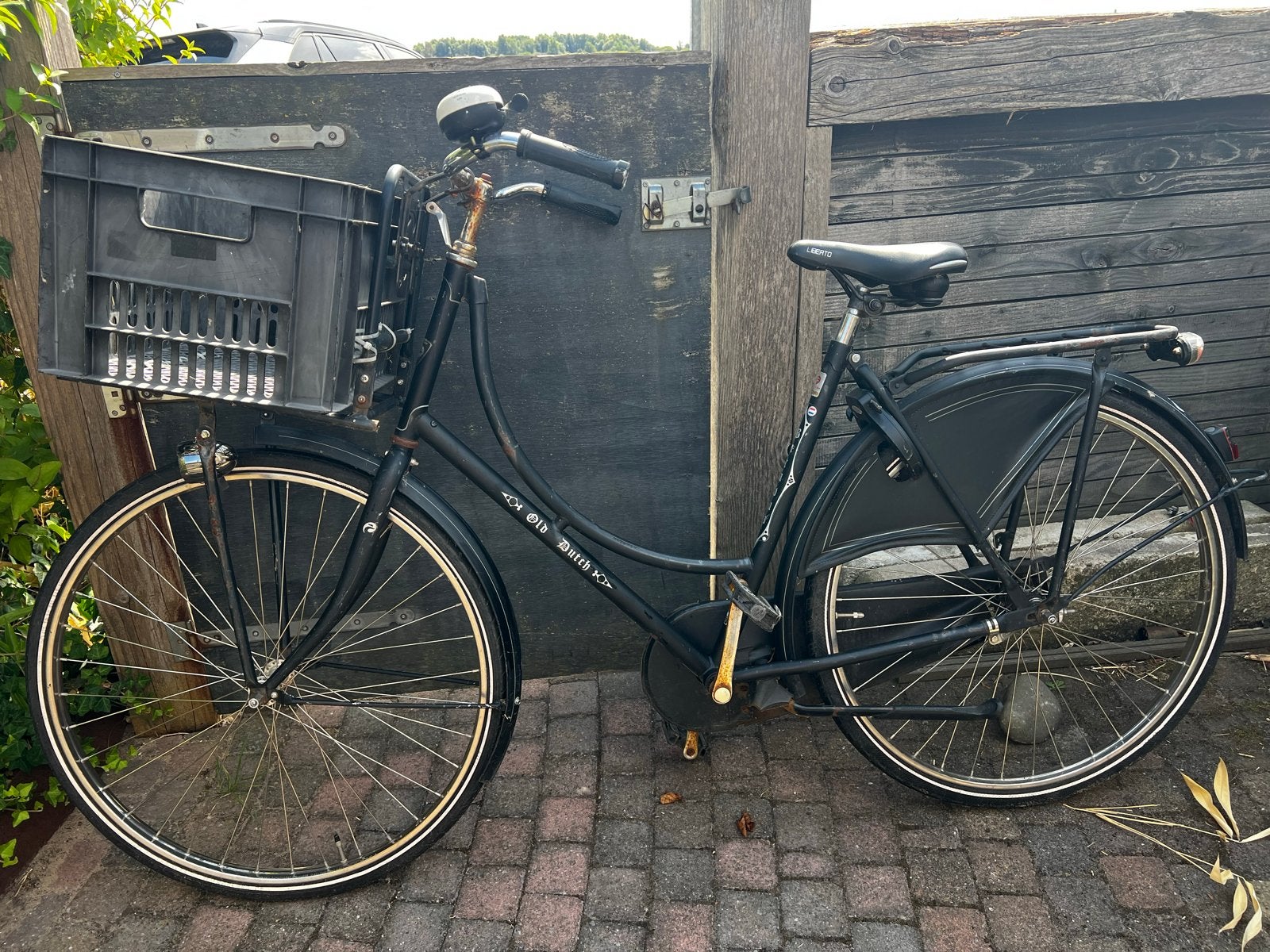Batavus Old Dutch transportfiets met krat, Fietsen en Brommers, Fietsen | Dames | Damesfietsen, 53 tot 56 cm, Ophalen, Gebruikt