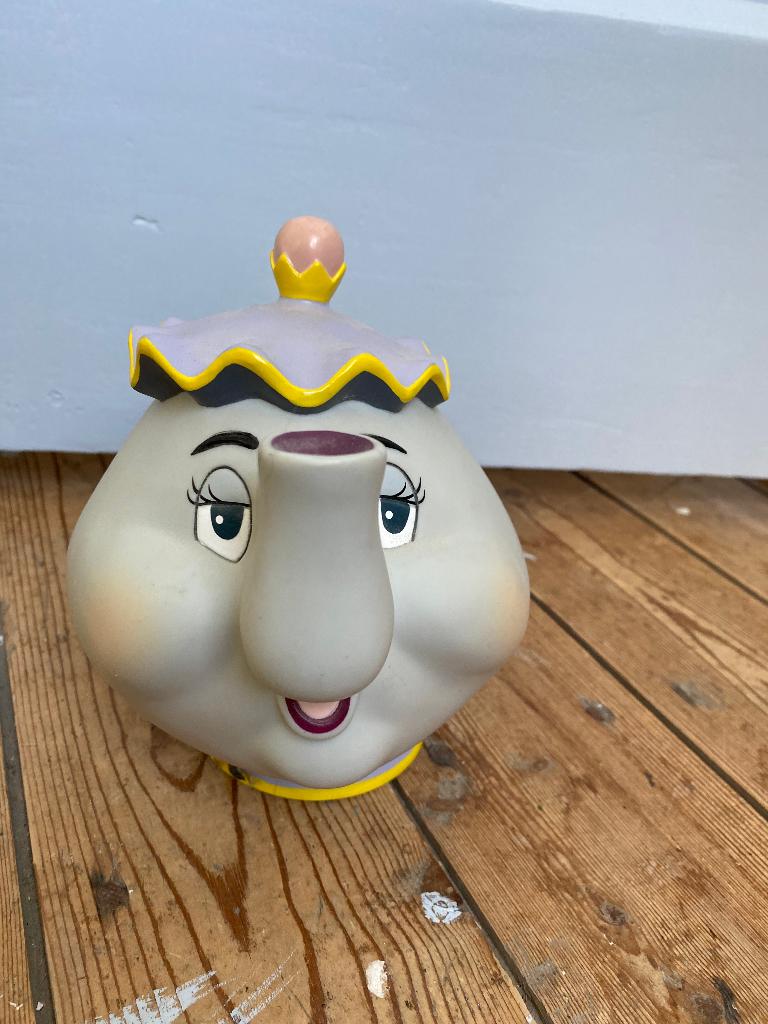 Disney theepot Mrs. Potts spaarpot, Verzamelen, Ophalen of Verzenden, Overige figuren, Zo goed als nieuw, Overige typen