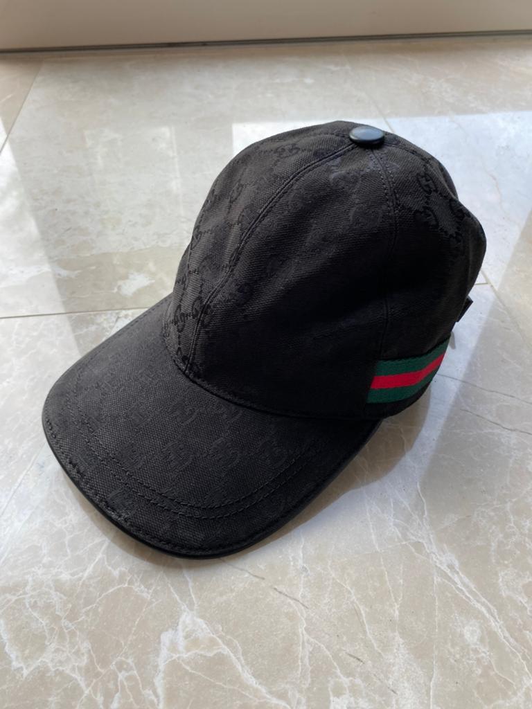 Gucci Pet, Kleding | Heren, Hoeden en Petten, Ophalen of Verzenden, Zo goed als nieuw, 57 cm (M, 7⅛ inch) of minder, Pet