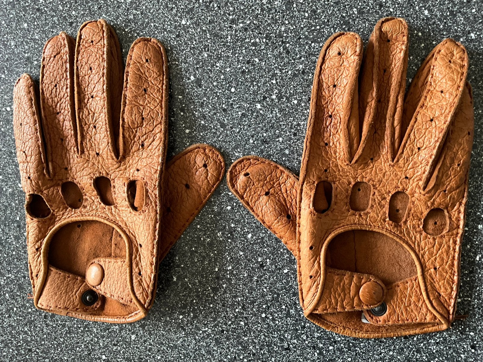 Autohandschoenen maat 8,5 luxe elandleer (nieuwprijs € 175), Ophalen of Verzenden, Zo goed als nieuw