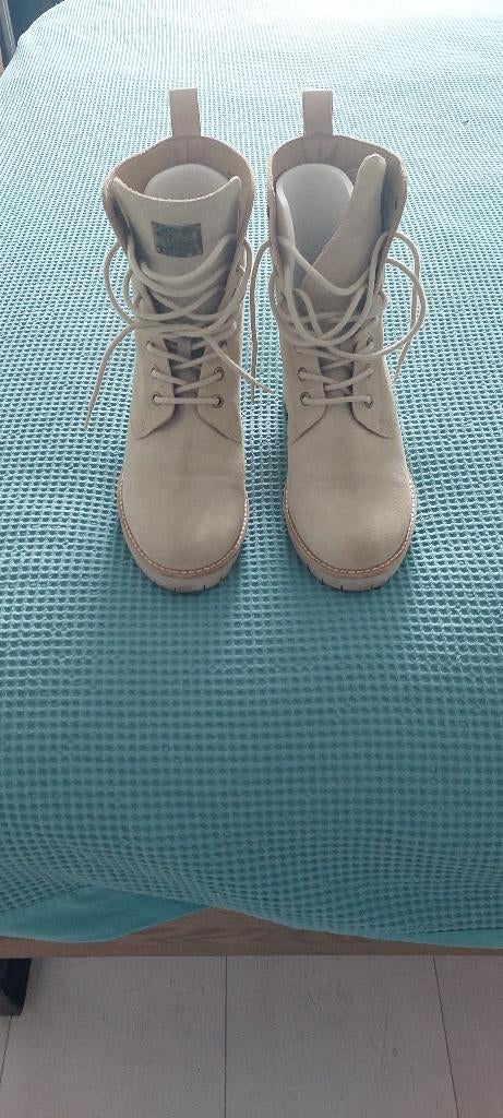 Panama jack dames enkellaarzen, Ophalen, Beige, Lage of Enkellaarzen, Zo goed als nieuw