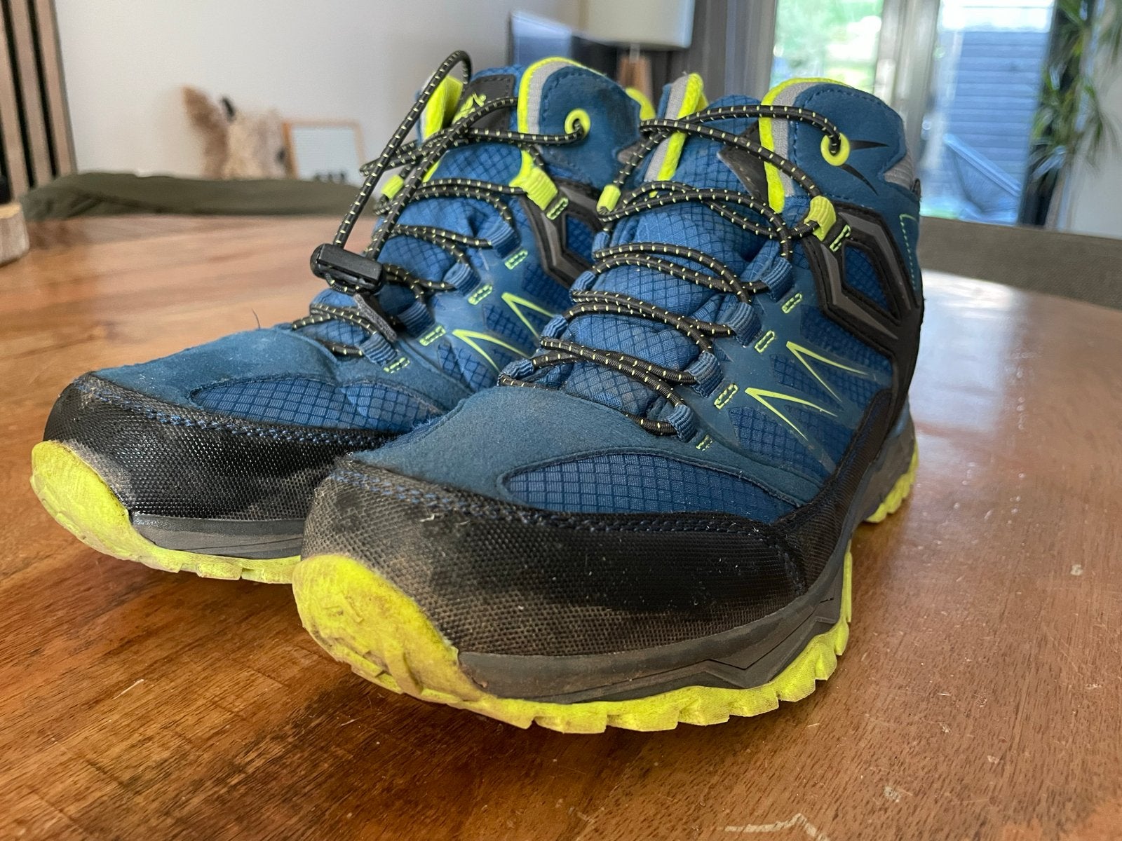 Wandelschoenen voor kinderen - Blauw/Geel - maat 37, Ophalen, Zo goed als nieuw, Schoenen