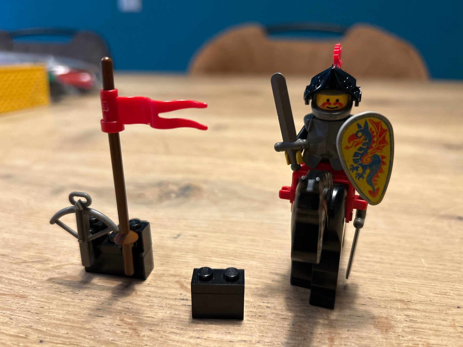 Lego 6009 Ridder Black Knight met boekje, Gebruikt, Lego, Ophalen of Verzenden, Castle