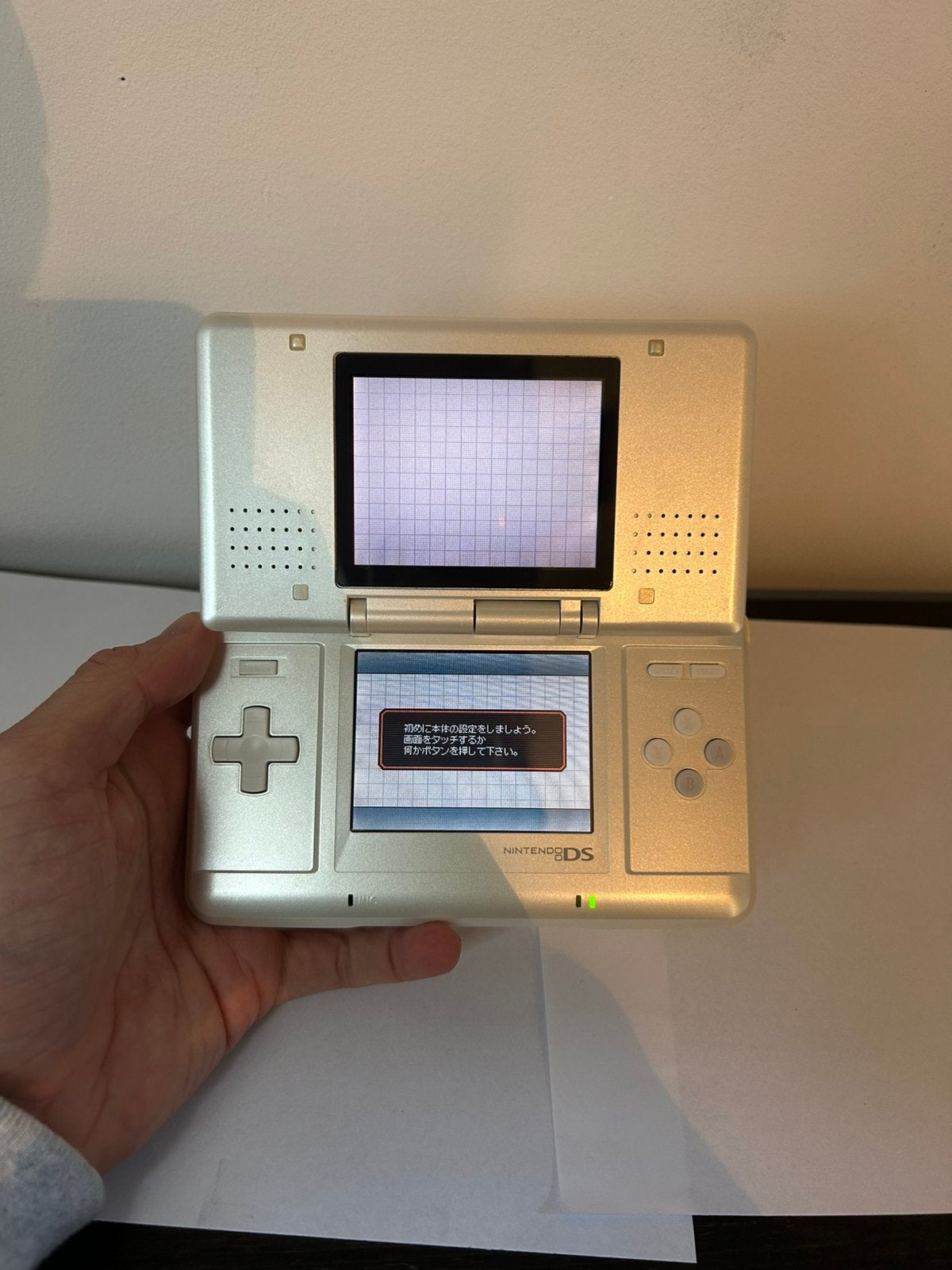 Nintendo DS Phat wit/zilver (Japans), Ophalen of Verzenden, Zo goed als nieuw, Zilver, DS Original of Phat