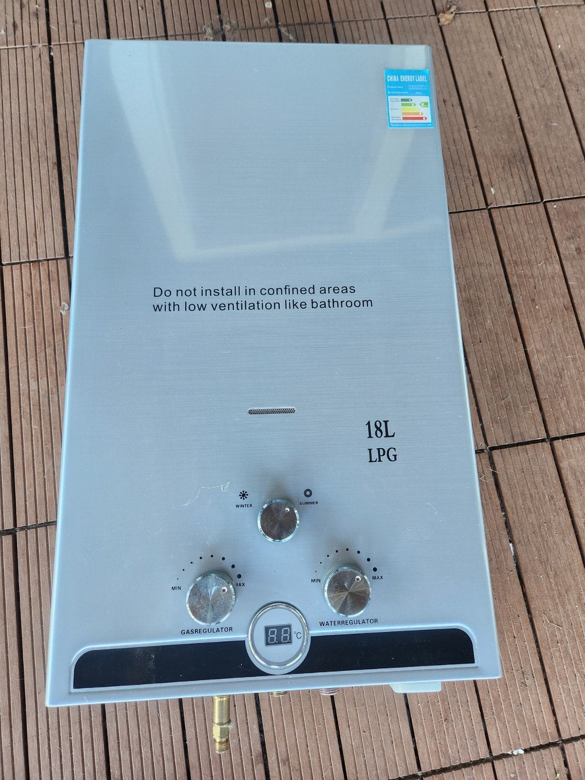 18L LPG Geiser, Minder dan 20 liter, Ophalen, Geiser
