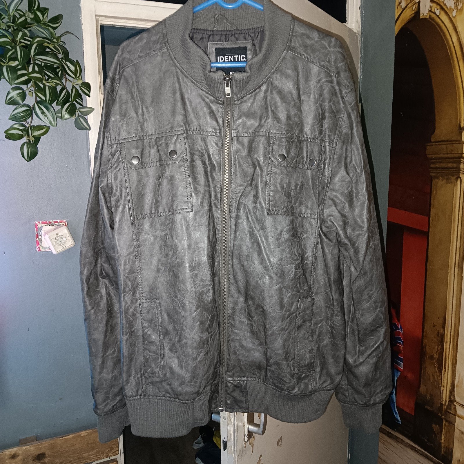 Identic Man Bomberjack - Grijs - Maat XL, Maat 56/58 (XL), Ophalen of Verzenden, Zo goed als nieuw, Grijs
