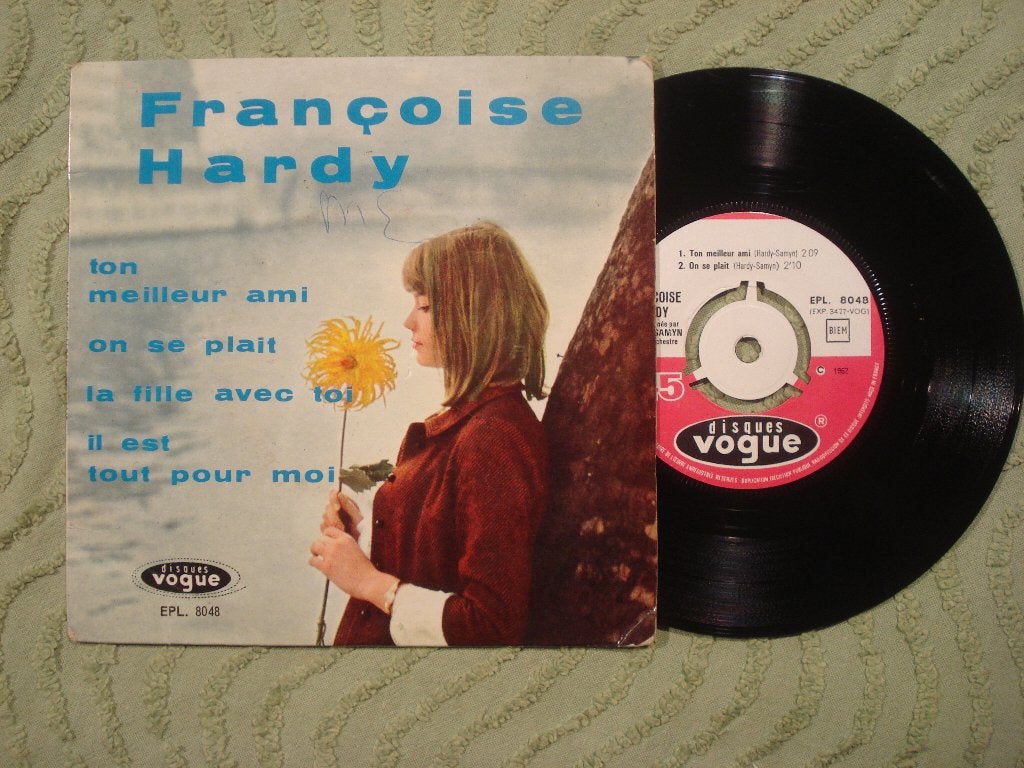 Françoise Hardy 7" Vinyl EP: ‘Ton meilleur ami’ (Frankrijk), Gebruikt, 7 inch, Ophalen of Verzenden, EP