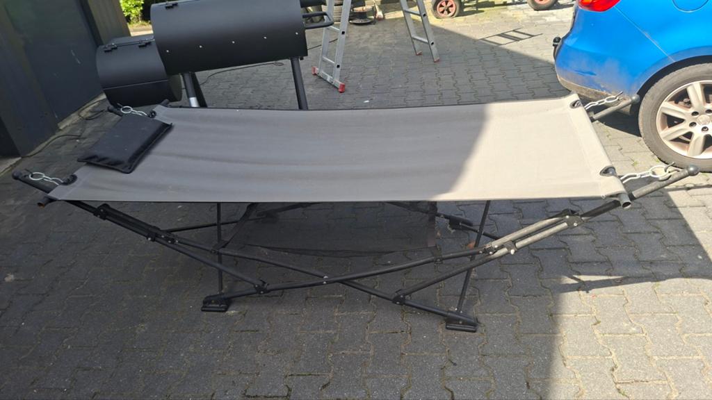 Comfortabele opvouwbare hangmat met standaard, Ophalen, Opvouwbaar, Gebruikt, Eenpersoons