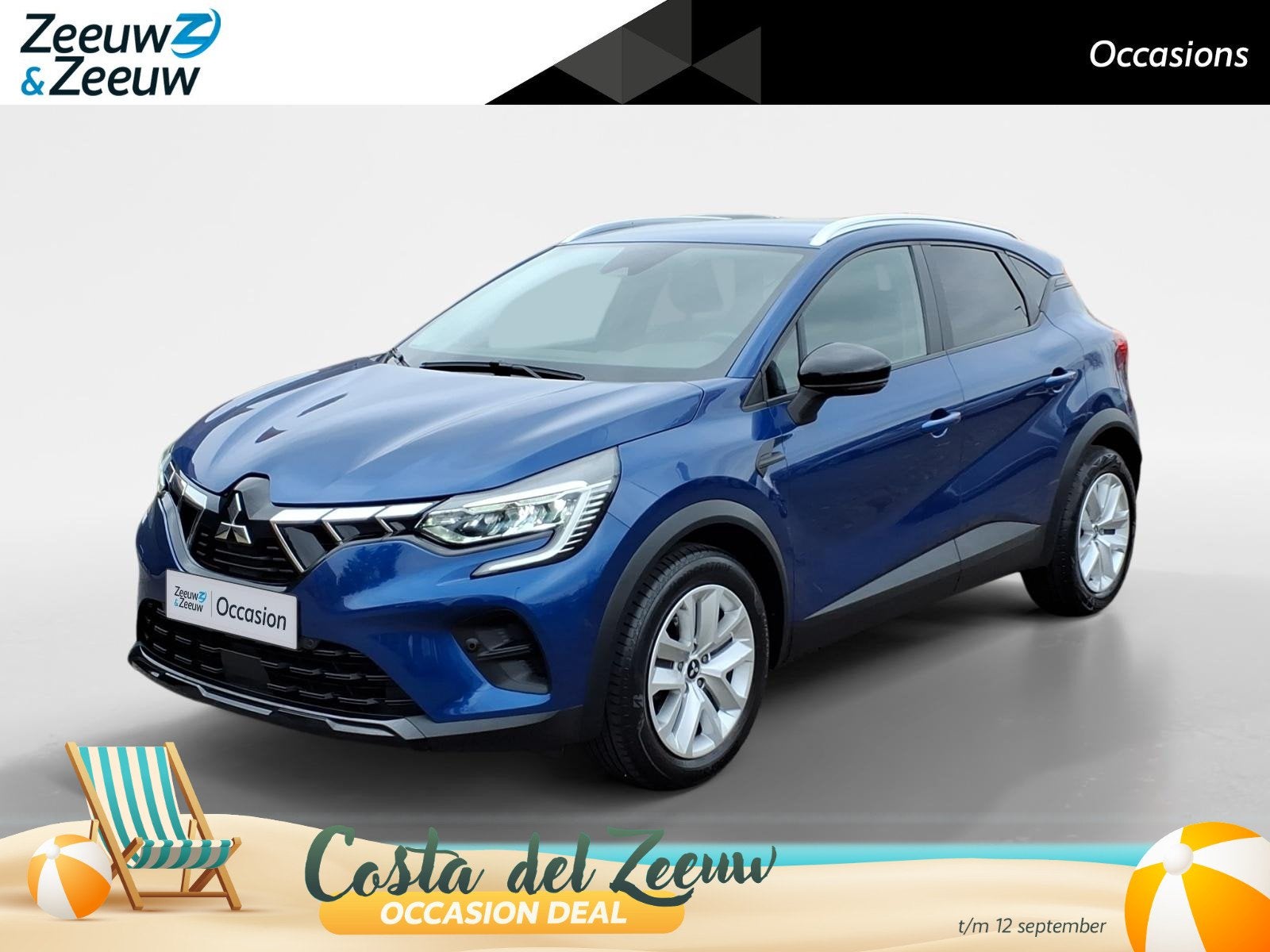 Mitsubishi ASX 1.0 MPI Turbo Intense Airco | Apple carplay/A, Auto's, Stof, Gebruikt, 1189 kg, Blauw