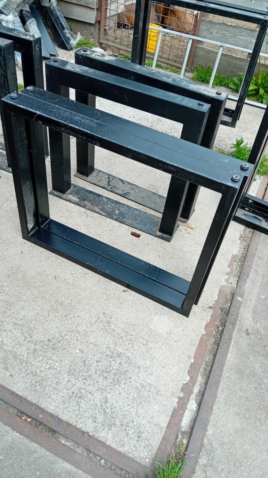 25 setjes stalen tafelpoten., Ophalen, Tafelpoot, Minder dan 50 cm, 50 tot 100 cm