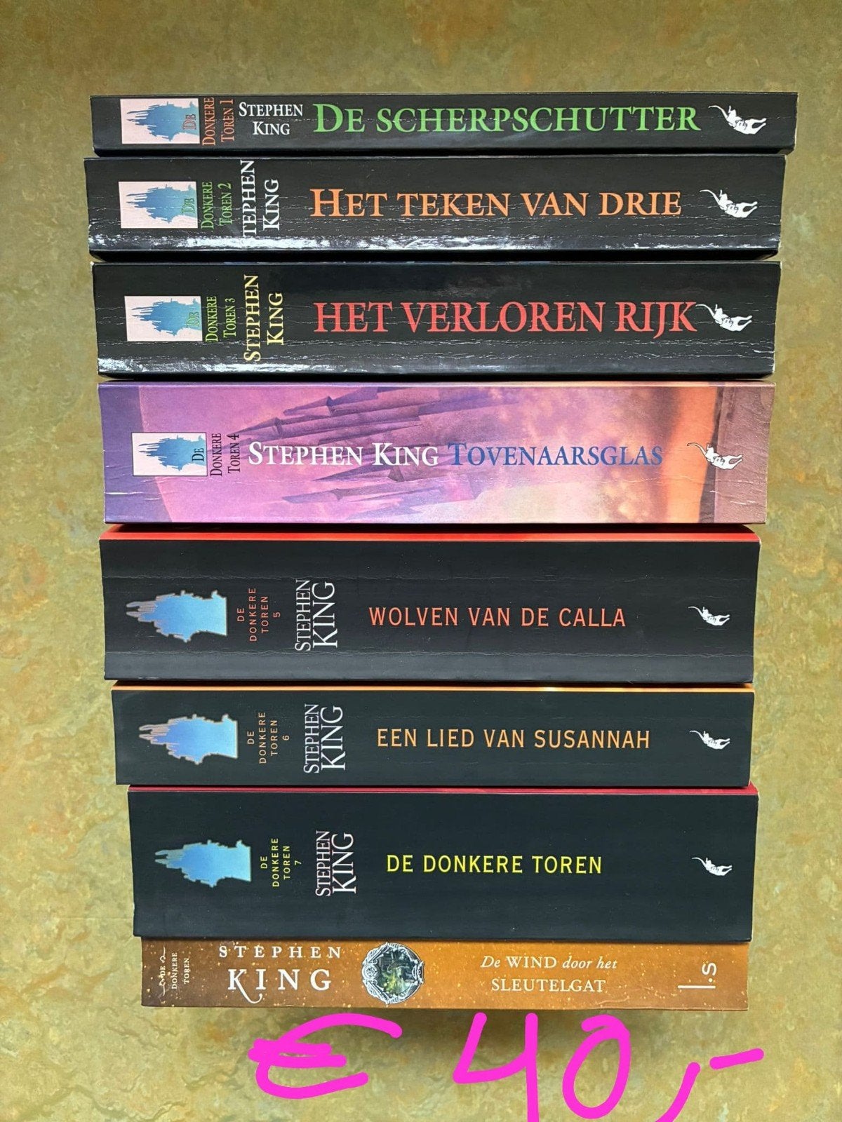 De Donkere Toren Serie - Stephen King (8 boeken), Boeken, Literatuur, Ophalen, Gelezen, Stephen King, Nederland