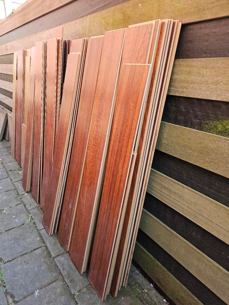 Vloer circa 75m2 laminaat, Ophalen, Overige materialen, Gebruikt, 50 tot 150 cm