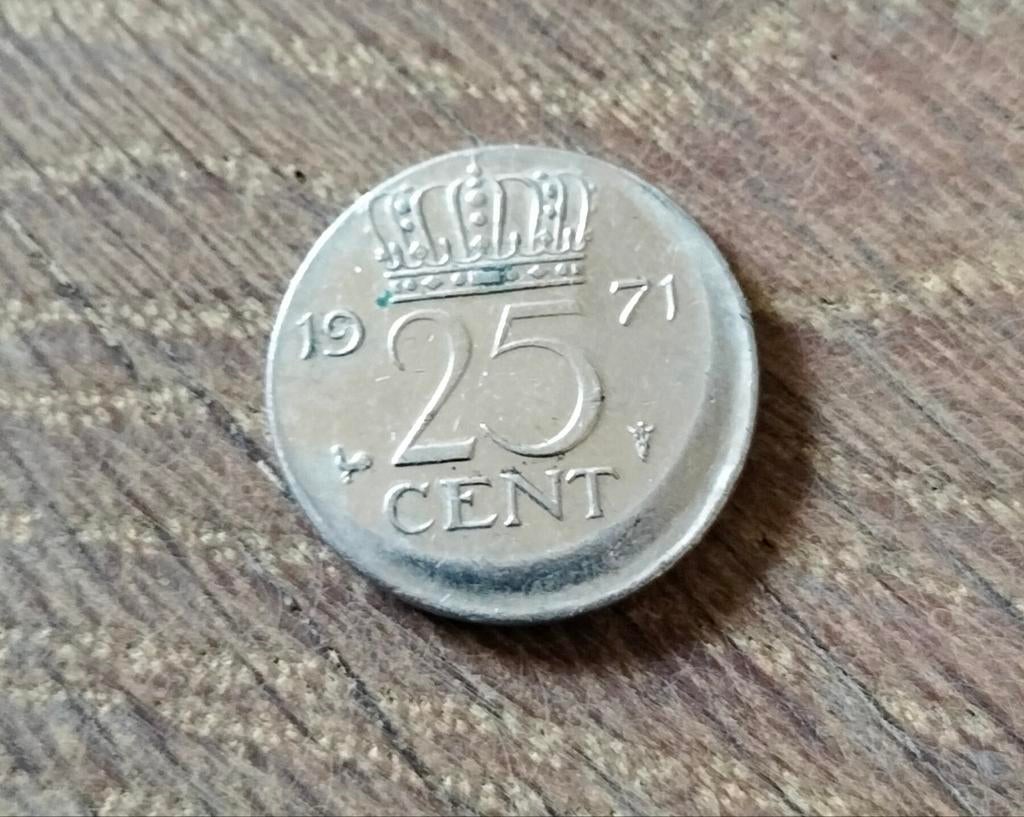 Misslag kwartje 25 cent, Ophalen of Verzenden, Overige landen, Overige waardes, Zilver