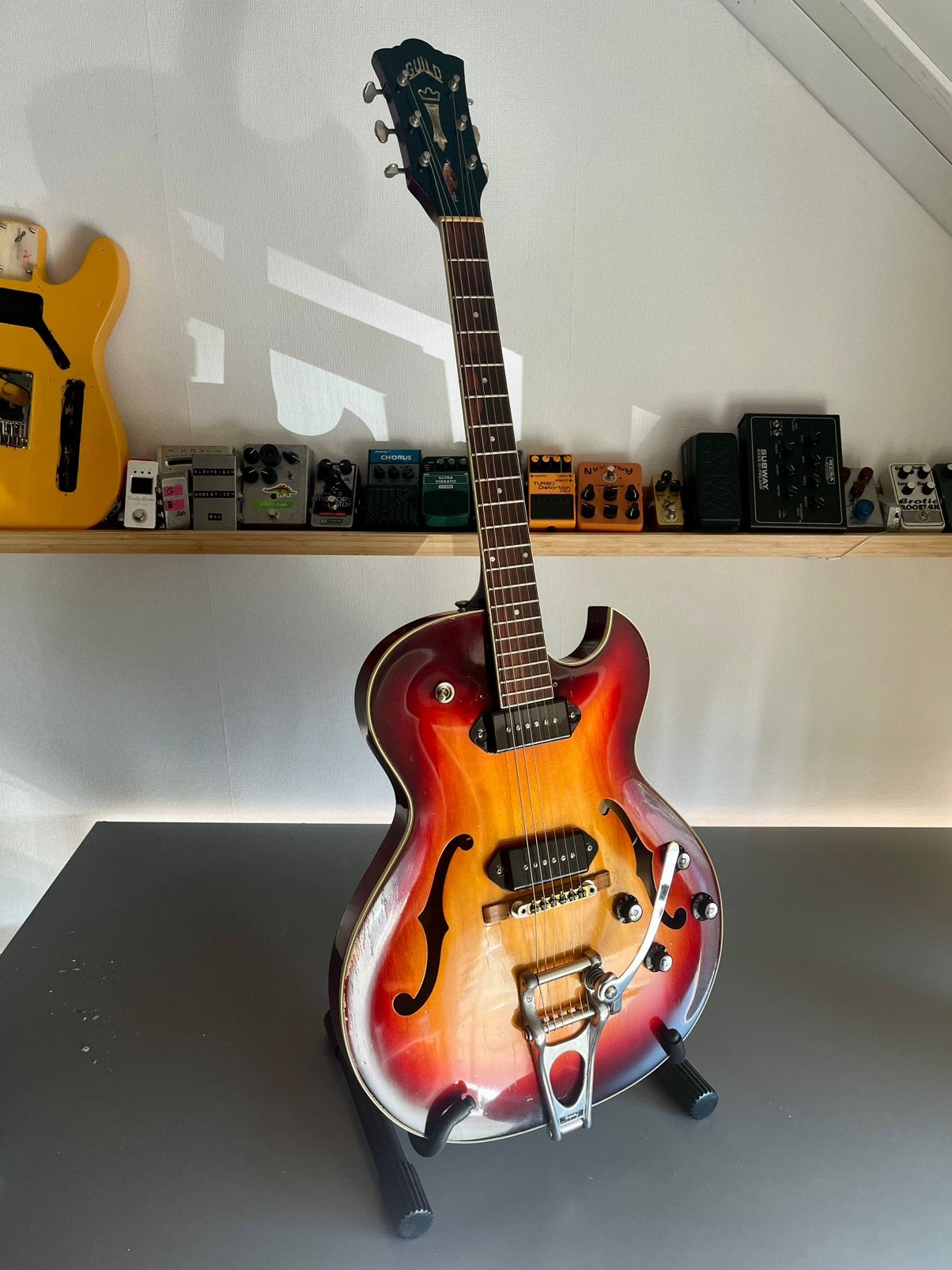 Guild T-100 1965, Ophalen of Verzenden, Gebruikt, Hollow body, Overige merken