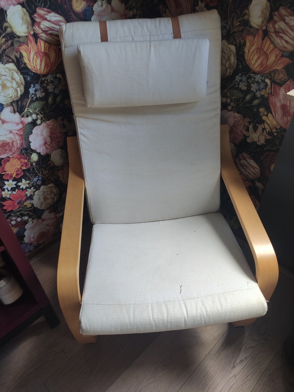 IKEA Poäng fauteuil - comfortabele stoel, Huis en Inrichting, Stoelen, Ophalen, Gebruikt, Modern, Scandinavisch, Wit