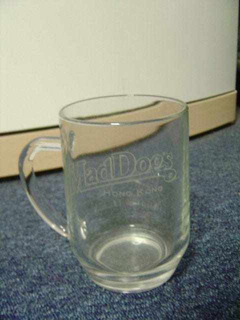 Een MadDog's MadDogs pub Hong Kong Bier Glas !, Ophalen of Verzenden, Zo goed als nieuw, Glas of Glazen, Overige merken