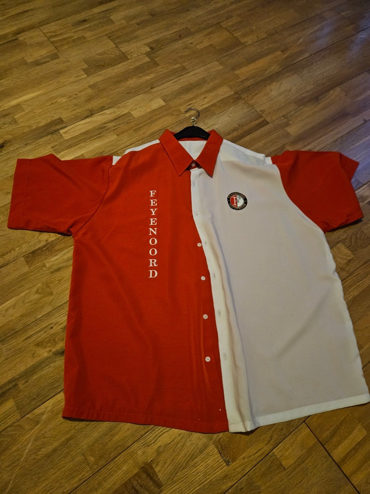 Feyenoord overhemd rood/wit - Zo goed als nieuw, Ophalen of Verzenden, Zo goed als nieuw, Feyenoord