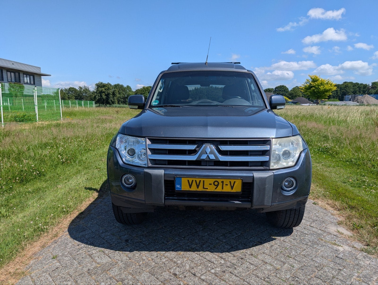 Mitsubishi Pajero 2007 Grijs Kenteken Youngtimer, Auto's, Automaat, 2210 kg, Blauw, Origineel Nederlands