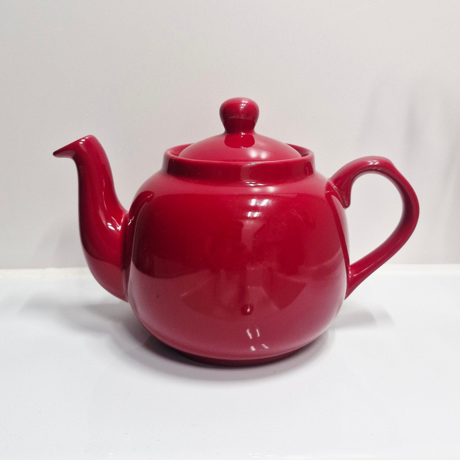 London Pottery Farmhouse Filter Theepot Rood, Huis en Inrichting, Theepot/fluitketel, Ophalen of Verzenden, Zo goed als nieuw