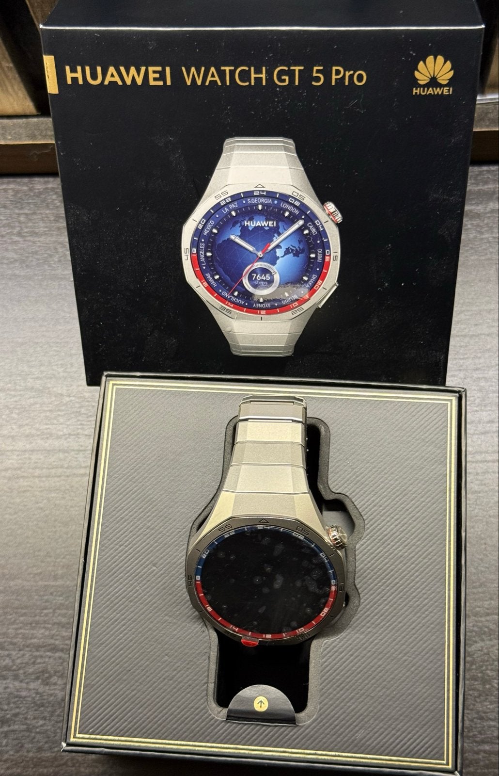 HUAWEI WATCH GT 5 Pro 46mm Titanium - Nieuw, Ophalen, Nieuw, Grijs