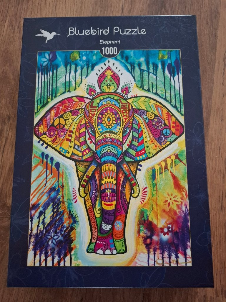 BLUEBIRD Puzzel - Elephant - 1000 Stukjes, Ophalen of Verzenden, 500 t/m 1500 stukjes, Zo goed als nieuw, Legpuzzel