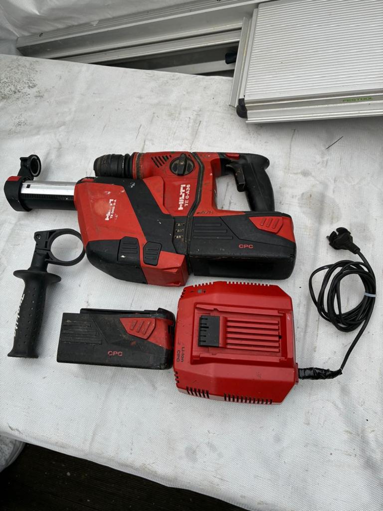 Hilti TE 6-A36 Accu Boorhamer met 2 Accu's en Lader, Boor- en/of Breekhamer, Ophalen of Verzenden, Klopboormechanisme, Gebruikt