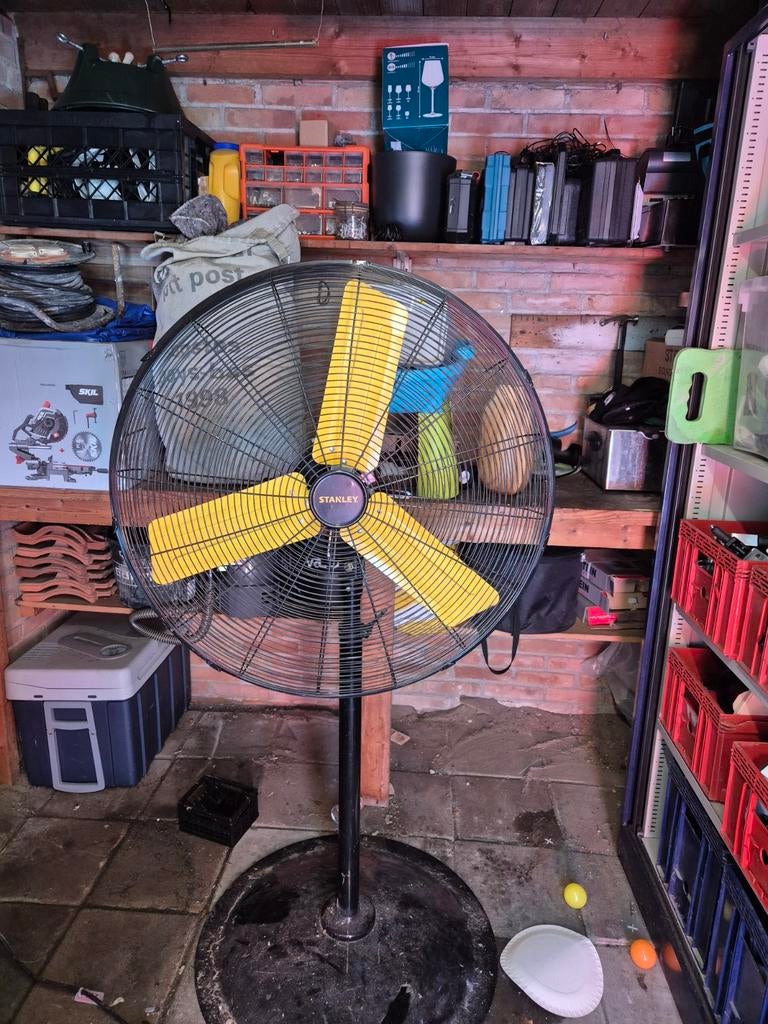 Industriële ventilator Stanley ST-30P-DDF-E 80cm, Witgoed en Apparatuur, Ophalen, Zo goed als nieuw, Statiefventilator