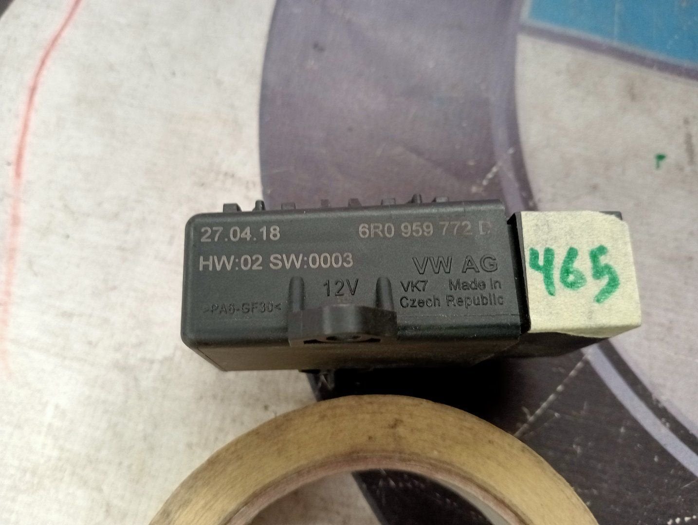 Regelapparaat stoelverwarming VW en Audi 6R0959772D, Gebruikt, -, -, -