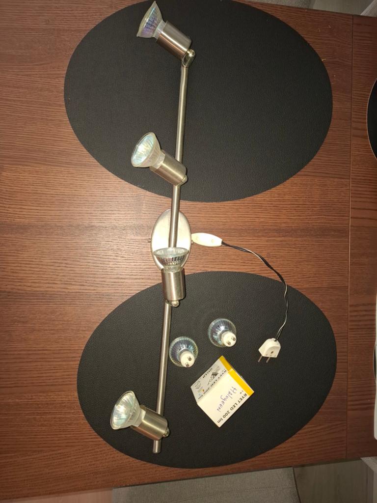 Gratis lamp met spotjes erbij, Ophalen