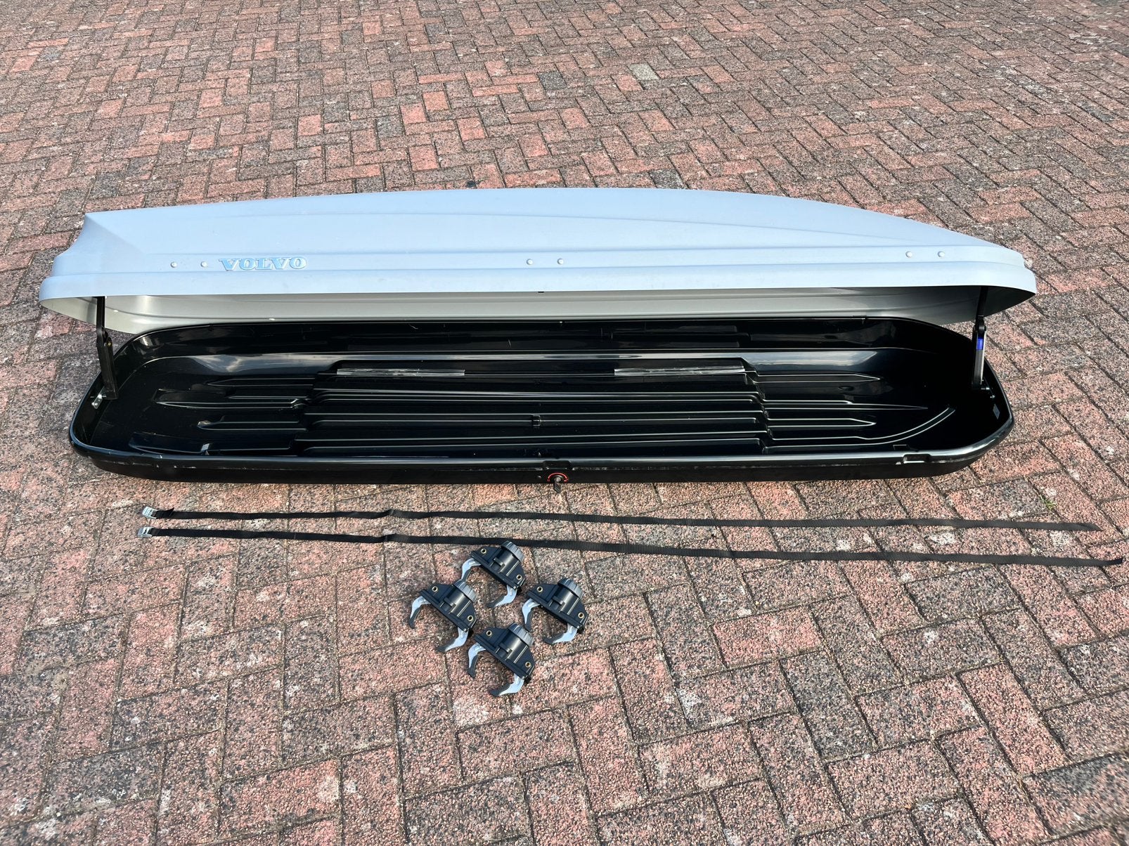 Volvo sporttime 500 (Thule) Dakkoffer / Bagagebox, Auto diversen, Ophalen, Zo goed als nieuw