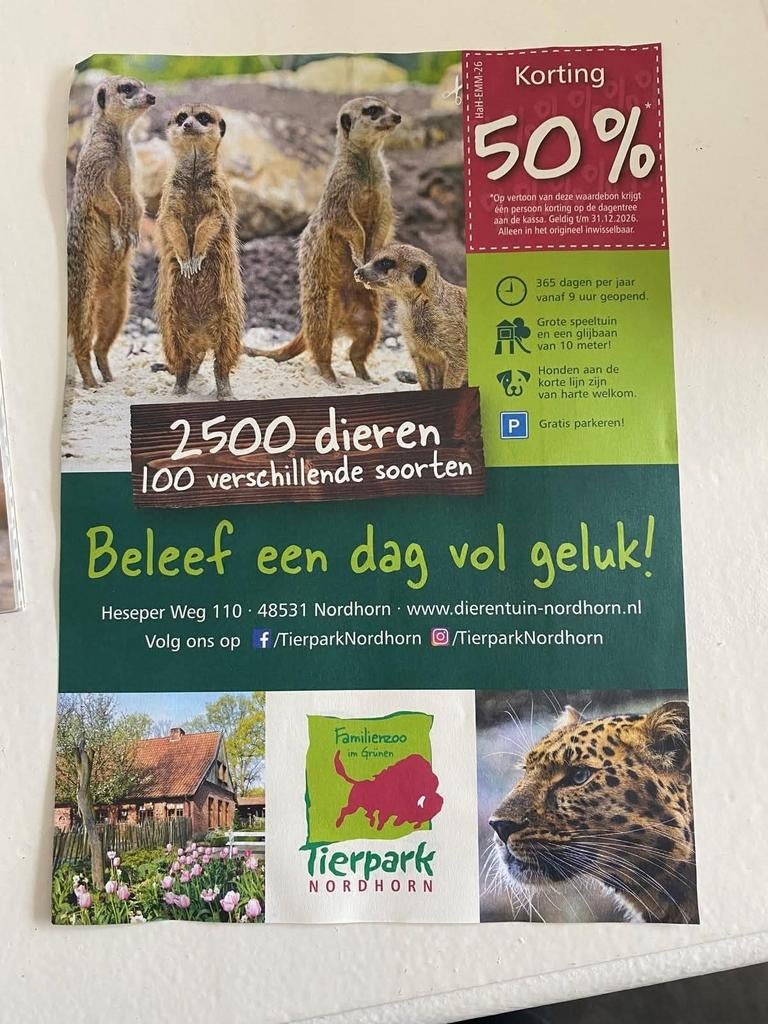 Tierpark Duitsland - Dierentuin tickets gezocht, Tickets en Kaartjes