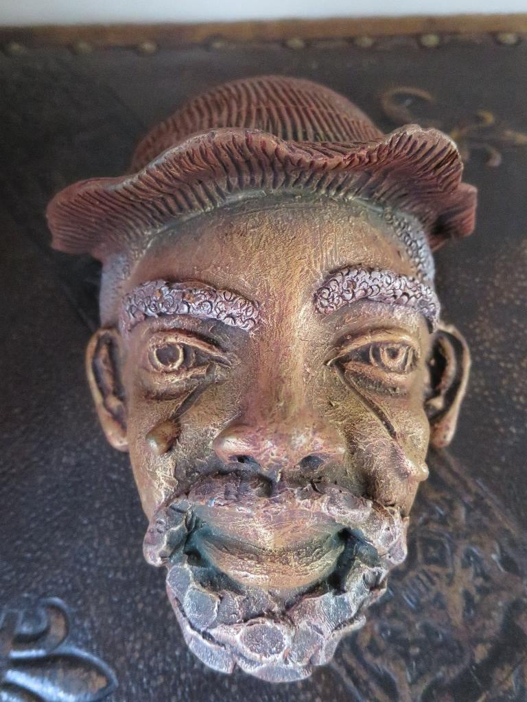 mooi beeld masker om op te hangen uit terracotta 20/13 cm, Ophalen of Verzenden