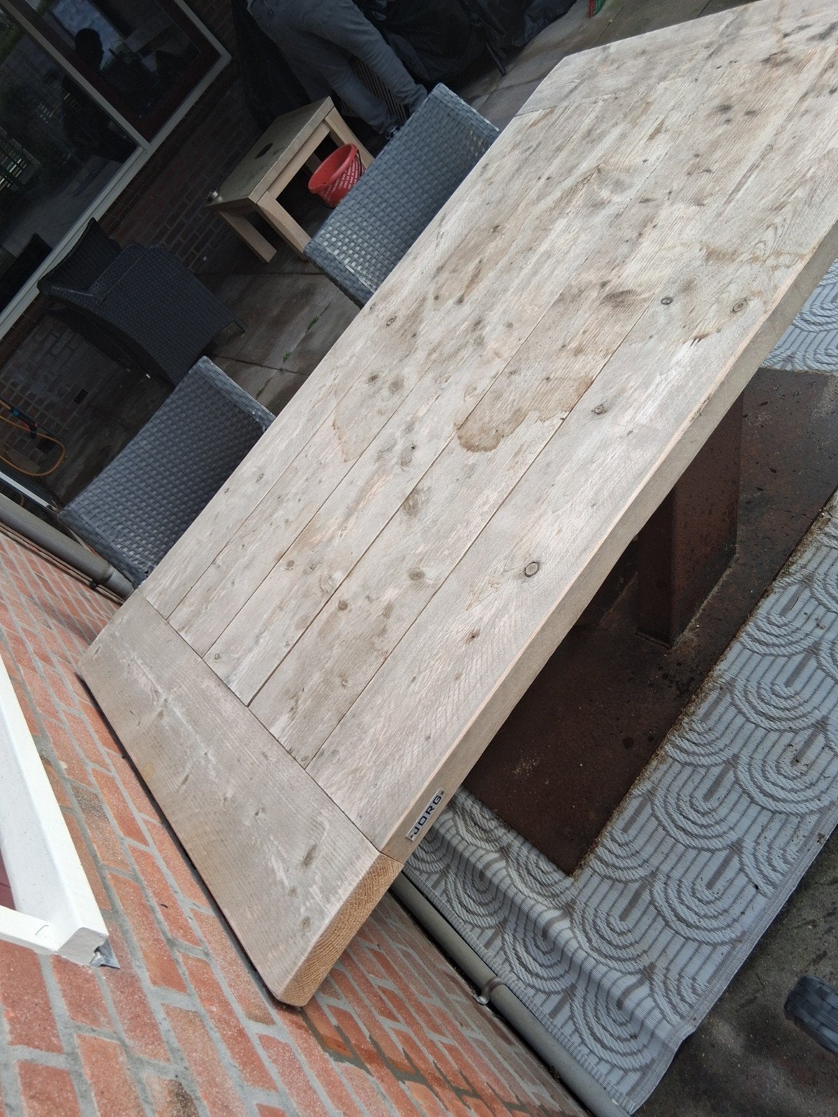 tuintafel jorig, Ophalen, Rechthoekig, Hout