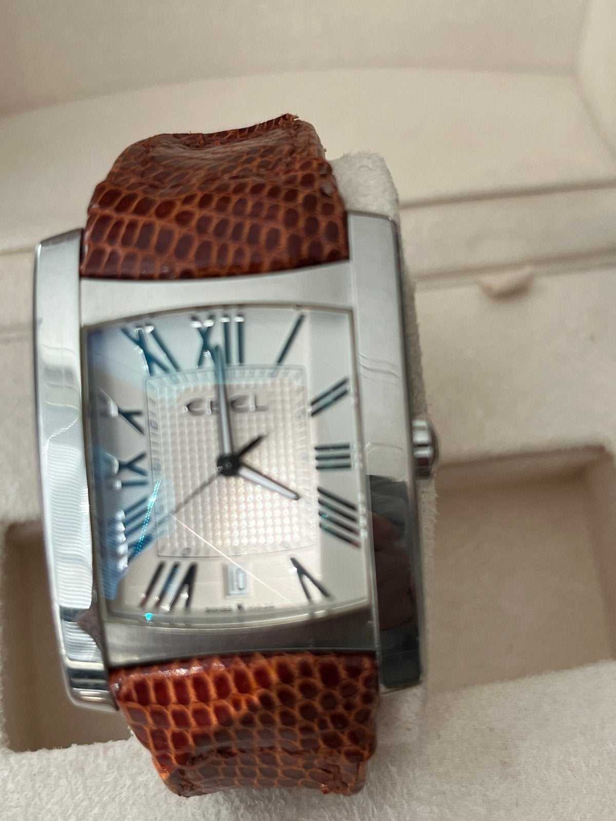 Ebel Brasilia herenhorloge, Overige merken, Staal, Polshorloge, Ophalen of Verzenden